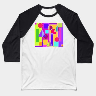 Circle Squares Baseball T-Shirt